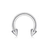 1Pcs Spike Septum Rings 16G Steel Piercing Jewelry Vertical Snake Bite Jewelry Lip Rings for Women Men 8mm/10mm - Image 9