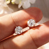 Test Passed Studs Earrings for Men Women Silver Platinum Plated Bride Wedding Lab Diamond Studs - Image 4