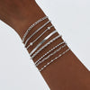 Stainless Steel Beads Chain Bracelets, Figaro Paperclip Box Snake Chain Bracelets, Men Women Stacked Accessory - Image 2
