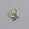 Silver Hoop Earrings Clip Golden Bowtie Ribbon Small Cute For Women Girl Gift Jewelry - Image 34