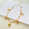 Stainless Steel Link Cable Chain Anklet Gold Color Marine Animal Dolphin.Starfish For Women Beach 21cm(8 2/8") Long, 1 Piece - Image 6