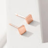 Minimalist Stainless Steel Small Stud Earrings for Women Square Mini Cute Earrings Party Gift Jewelry - Image 6