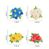 Flower Plant Metal Brooch Set, Enamel Lapel Pins for Clothing Decoration, Gift. Enamel Pin - Image 2