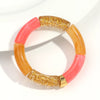 Chunky Acrylic Bead Stretch Bracelet in Multicolor Designs - Image 17