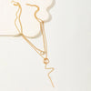 Cool Double Circle Clavicle Chain Tassel Long Stick Pendant Necklace for Women Jewelry - Image 7