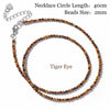 Faceted 2mm Beads Necklace Mini Stone Amethysts Quartzs Agat Choker Minimalist Party for Men Women Jewelry Gift - Image 37