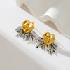 316L Stainless Steel Blue Stone Drop Dangle Earrings for Women Pvd Plated Jewelry - Image 14