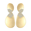 Silver Gold Petal Flower Stud Earrings For Lady Jewelry Party Anniversary Gifts - Image 11