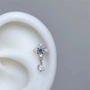 1pcs Quality Shiny Cross Zircon 316L Stainless Steel Ear Bone Nail Y2K Style Silver Color Earring for Women Cochlear Accessories - Image 25