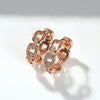 Chic Unique Chain Link Designed Female Hoop Earrings Shiny CZ Rose Gold Color Earrings Dainty Engagement Jewelry - Image 2
