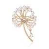 Classic Rhinestone Dandelion Brooches for Women Pearl Plant Pins Casual Party Accessories Gifts Friends Decoration - Image 5