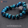 Blue Apatite Beaded Bracelet 6mm 8mm 10mm Natural Stone Round Beads Minimalist Unisex Handmade Jewelry Gift for Men and Women - Image 2
