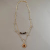 Sun Star Zircon Necklace for Women Vintage Leather Necklace Double Layered Pendant Chain Choker Jewelry - Image 12
