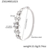 316 Stainless Steel Gold-Plated Shiny Zircon Square Cuff Bracelet Women's Double-Layer Openwork Star Heart Thick Bangle Jewelry - Image 10