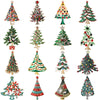 Christmas Rhinestones Star Tree Brooches for Women Unisex Classic Corsage Pins Office Party Friend Gifts Jewelry Accessories - Image 1