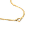 Stainless Steel Snake Chain Flat Gold Color Hollow Heart Choker Necklace Women Gift collares - Image 6