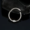 Titanium Marquise CZ Cartilage Piercing Hoop Earring 16G Dainty Nose Ring Daith Helix Septum Clicker - Image 4