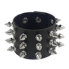 Gothic Punk Hip Hop Rock Spike Rivet Stud PU Leather Wristband Bracelet Bangle - Image 5