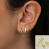 8pcs Crystal Circle Huggie Hoop Earrings for Women Simple Small Round Dangle Drops Earring Punk Jewelry Gifts - Image 3