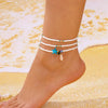 Bohemia Shell Anklet For Women Colorful Rice Beads Handmade Braided Rope Bracelet On Leg Beach Barefoot Sandal Leg Chain Jewelry - Image 8