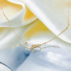 Stainless Steel Link Infinity Necklace Geometric Double Paperclip Pendant Women's Simple Jewelry - Image 17