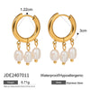 Elegant Water Drop Imitation Pearl Pendant Long Earrings With Star Heart Jewelry Accessory For Womens - Image 7