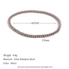 Gold Plated Silver Color Elastic Beads Bracelets Bangles For Woman Stainless Steel Beaded Chain Bracelet - Image 15