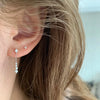 Sparkling Cubic Zirconia Tassel Dangle Earrings for Women, Minimalist Chain Drop Earrings, Elegant Jewelry for Daily Wear - Image 5