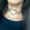 Vintage Sexy Heart Charm Gothic Collar Necklace Gothic Heart Lock Harajuku Women Gift Black Leather Punk Choker Necklace - Image 4