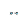 European Silver Zodiac Earrings Blue, Red, Pink, and White Earrings Suitable for Women's Jewelry - Image 10