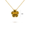 7 colors classic simple five-leaf flower pendant necklace stones clover Choker Chain for women party daily wear jewelry - Image 4