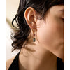 Geometric Drop Earrings with Stainless Steel Posts in Gold-Tone or Silver-Tone - Image 4