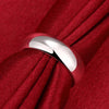 Silver Rings Simple Round Circle Rings For Women Party Jewelry Size 5 6 7 8 9 10 - Image 3