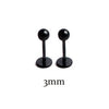 1Pair Titanium Steel 20G Flat Back Stud Earring Ball Screws Studs Ear Bone Nail Lip Tongue Piercing Body Jewelry for Women Men - Image 15