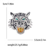 Rhinestone Tiger Head Brooches for Women Unisex Pearl Bear Pins Wolf Lapel Pins Banquet Party Backpack Gifts Jewelry Accessories - Image 24