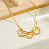 316 Stainless Steel Golden Minimalist Heart Necklace For Women Girl Jewelry Valentine's Day Gift Joyas - Image 3