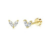 Two-Piece Stainless Steel CZ Cartilage Stud Earring Set for 20G Piercings - Image 11