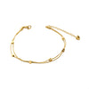 Gold Plated 316L Stainless Steel Hypoallergic Anklets For Women Double Layer Snake Chain Feet Bracelet on the Leg - Image 3