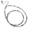 2mm Stone Bead Choker Necklace 40cm - Image 3