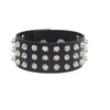Leather Punk Spike Rock Studded Bracelet Goth Cuff Bracelet Gothic Rivet Buckle Wristband With Metal Chain Skull Accessories - Image 8
