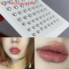 Fake Eyebrow Piercing Fake Lip Labret Studs Stick On Fake Nose Stud Facial Piercing Adhesive Face Jewelry Non Piercing Skin - Image 4