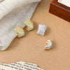 Punk Geometric Metal Irregular Grain Stud Earrings For Women Vintage Personality Earrings Travel Party Jewelry Gifts - Image 6