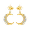 Silver Gold Petal Flower Stud Earrings For Lady Jewelry Party Anniversary Gifts - Image 17