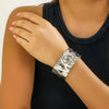 Classic Bump Pattern Openning Bangles Bracelet for Women Cuff Bracelet Gold Color Iron Hand Ornament Jewelry - Image 15