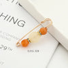 Imitation Pearl and Rhinestone Safety Pin Brooch with Multiple Designs - Image 46