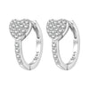 Silver Star Moon Heart Shape Earrings Jewelry Versatile Hoop Earrings For Women Jewelry Birthday Party Gifts - Image 31