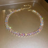 Colorful Rhinestone Choker Necklace with Multiple Color Options - Image 3