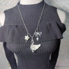 Y2K Millennium Sweet Cool Musical Note Pendant Necklace Sweater Chain One-Winged Angel Subculture Choker for Spicy Girls - Image 3