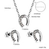 Necklaces Jewelry Sets For Women Girls Stainless Steel Pendant Necklaces And Earrings 2 Pieces Sets Wedding Party Jewelry Gifts - Image 5