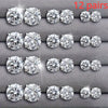 12 Pairs Set Stainless Steel Stud Earrings with Zircon Buds Round Earrings Unisex Jewelry Gifts - Image 6